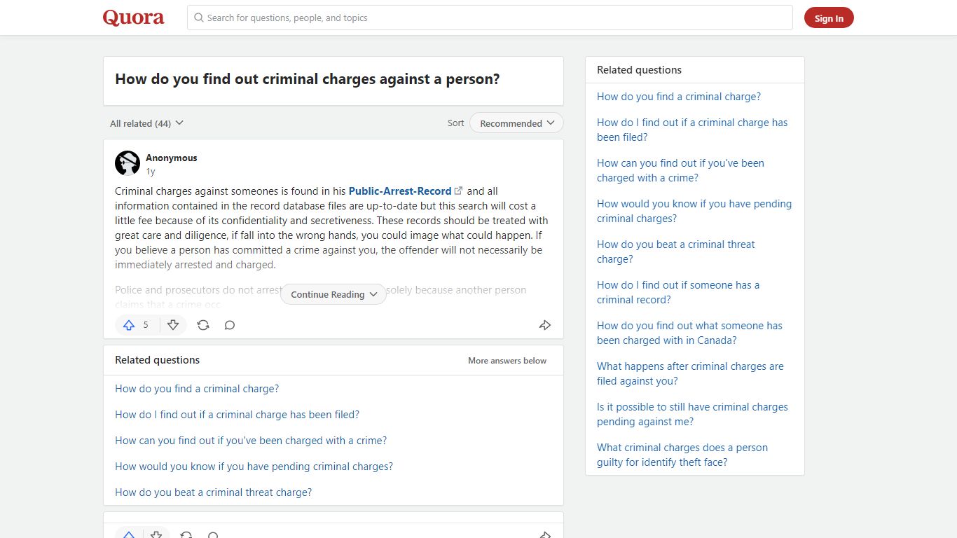 How to find out criminal charges against a person - Quora